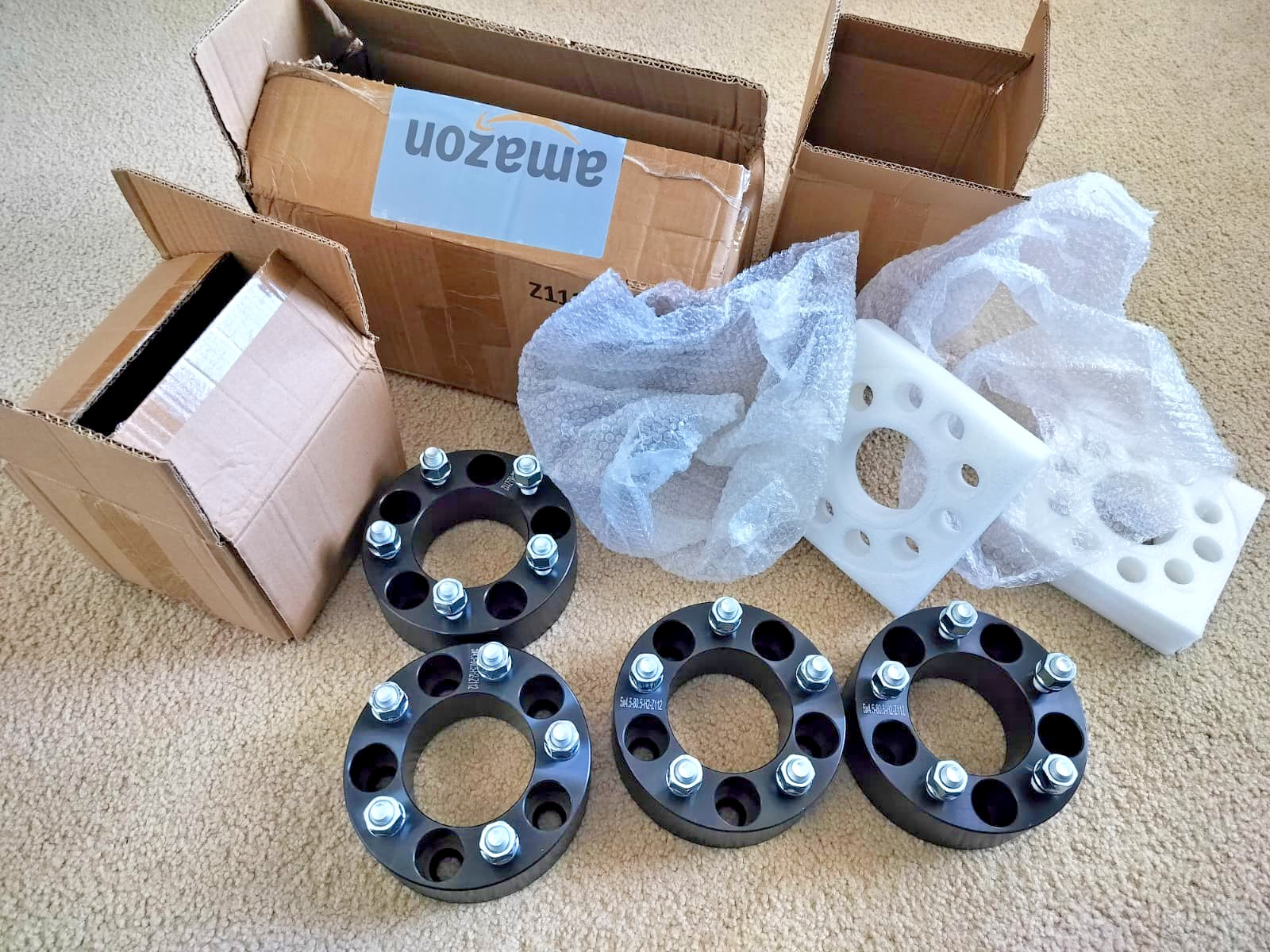 Dynofit 2 inch 5x4.5 Wheel Spacers for XJ KJ KK TJ ZJ KJ KK, 80.5mm Hub Bore