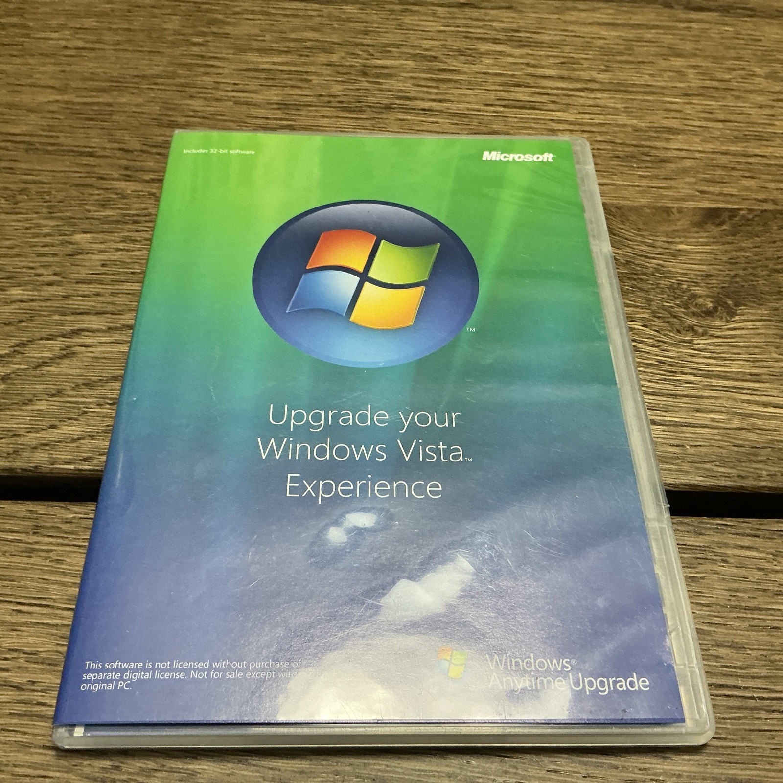 Microsoft Windows Vista Anytime Upgrade Disc And Case - 32 Bit