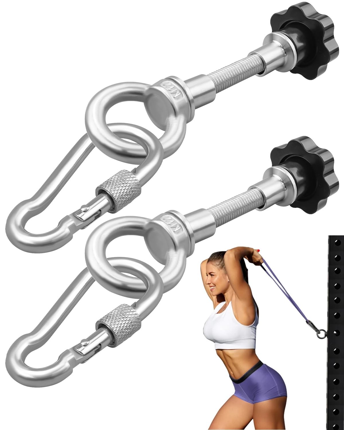 2 PCS Band Pegs Power Rack Attachment for 2x2 3x3 Racks with 1 2 Holes