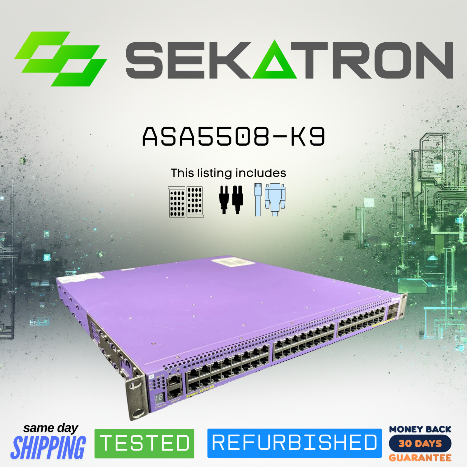 🔀 Extreme Networks Summit X670V-48T (17200) 48× 10GbE SFP+ • 40GbE Ready • ⚡