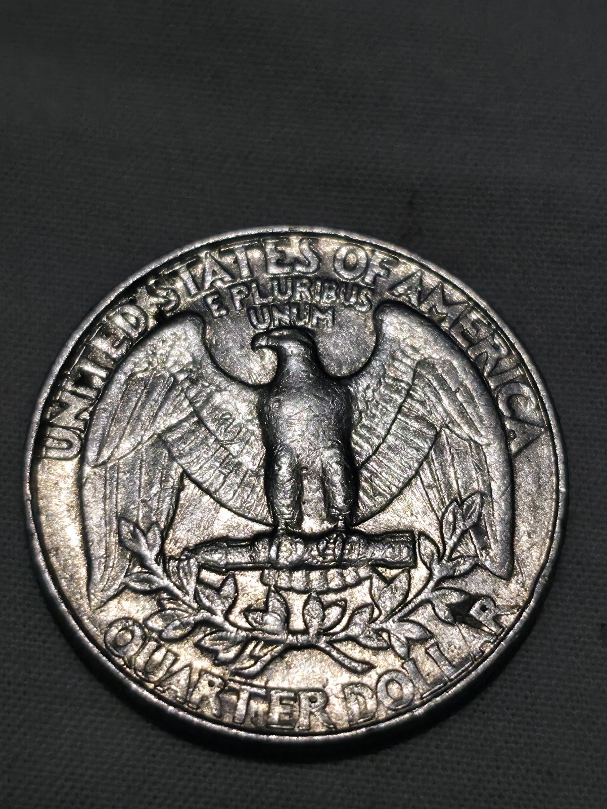 1987 p Mint Mark, Washington Quarter, RARE ERROR