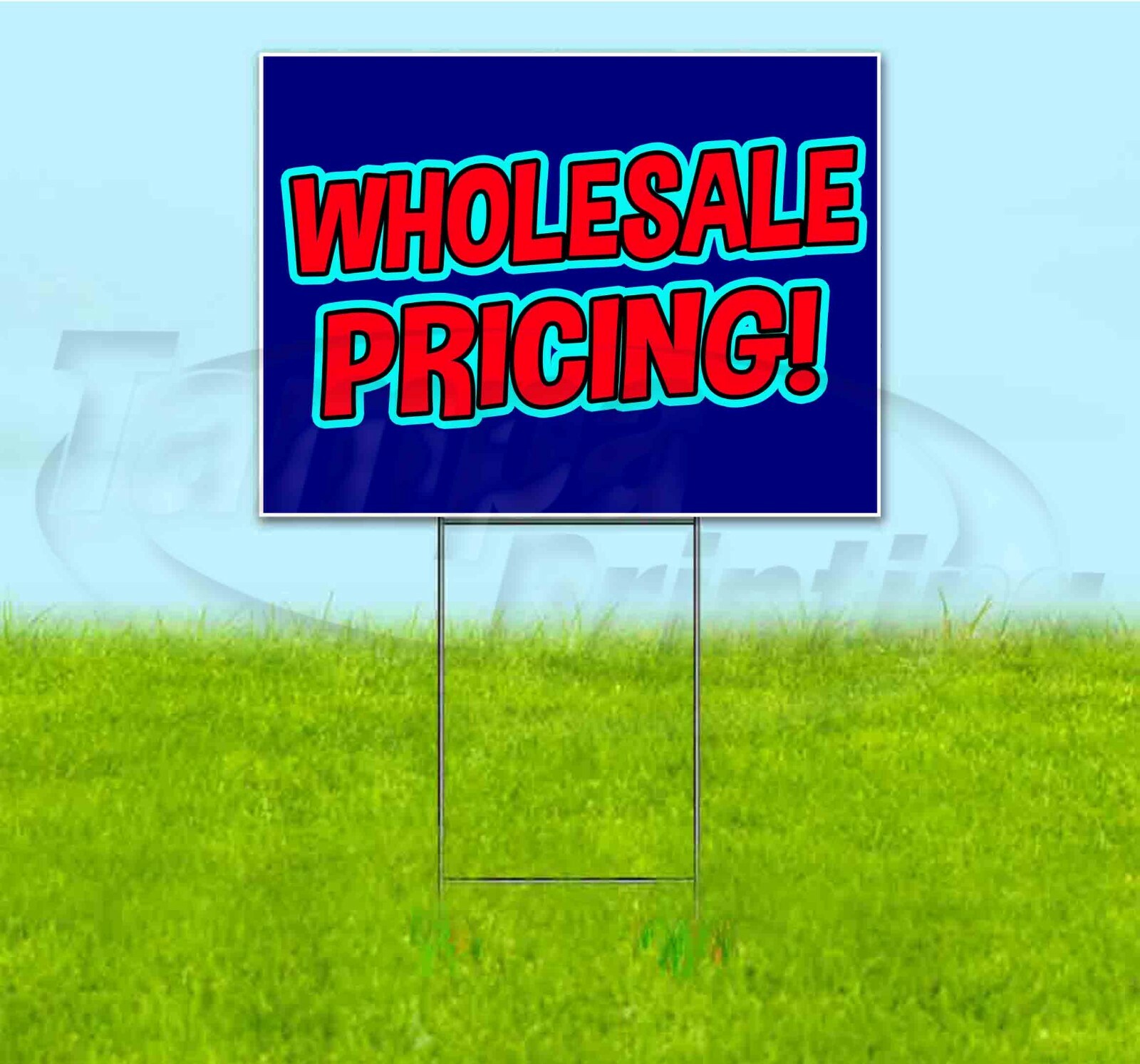 WHOLESALE PRICING 18x24 Yard Sign WITH STAKE Corrugated Bandit BUSINESS DEALS