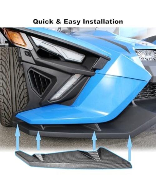 Front Wing Guards for Polaris Slingshot 20-24, Carbon Fiber Pattern Front