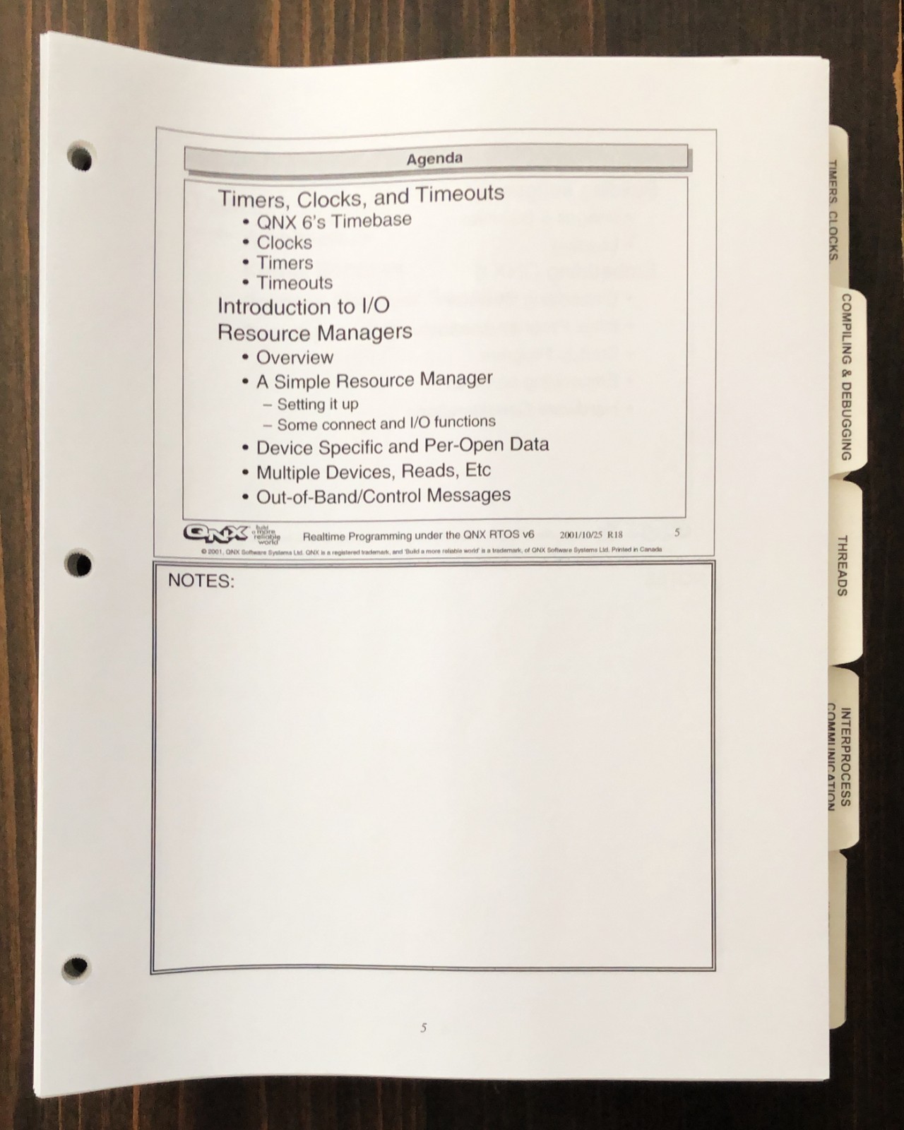QNX Software Systems - Realtime Programming Under The QNX RTOS Course Handout