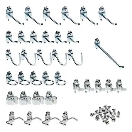 Triton Products 76936 36 Pc. Steel Pegboard Hook Assortment For 1/8 In. And 1/4