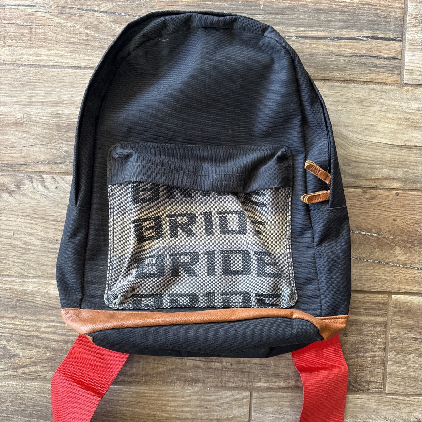 JDM Backpack BRIDE W/ Red Racing Harness Straps