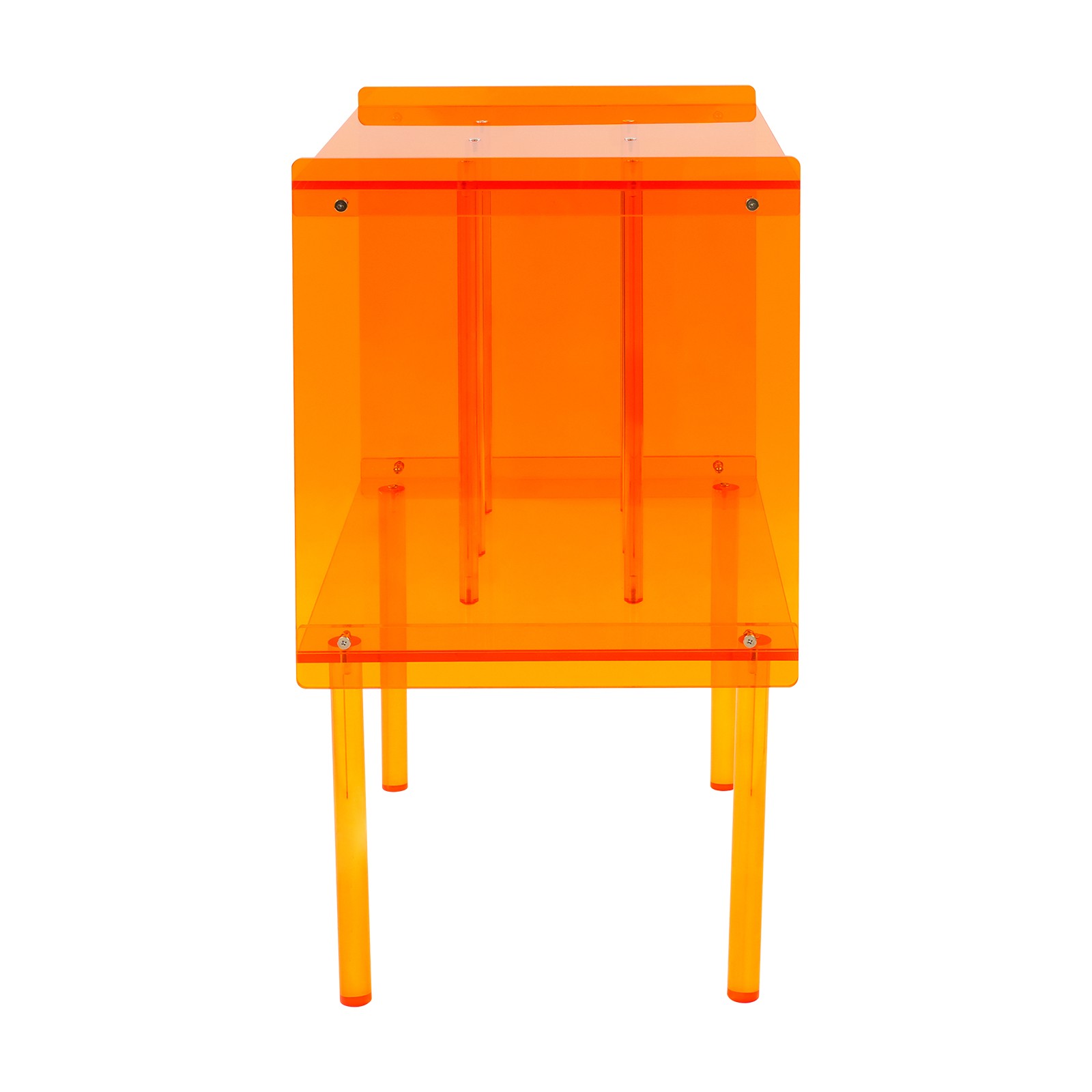 Acrylic Record Player Stand, Record Player Stand W/ Storage, Acrylic Side Table
