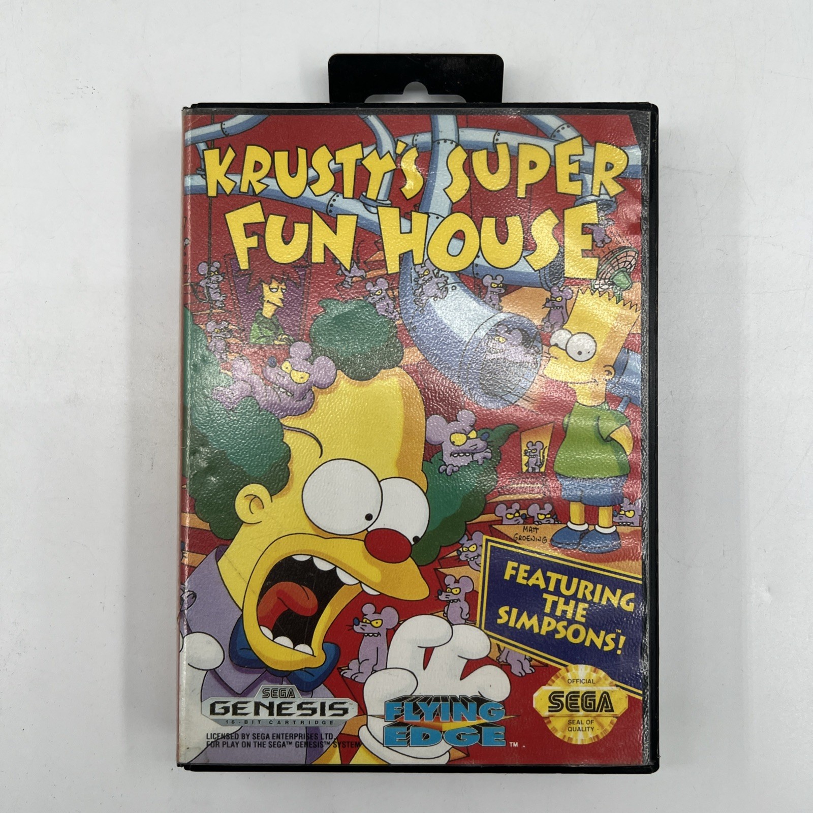 Krusty's Super Fun House Sega Genesis Authentic Case Only No Game No Manual