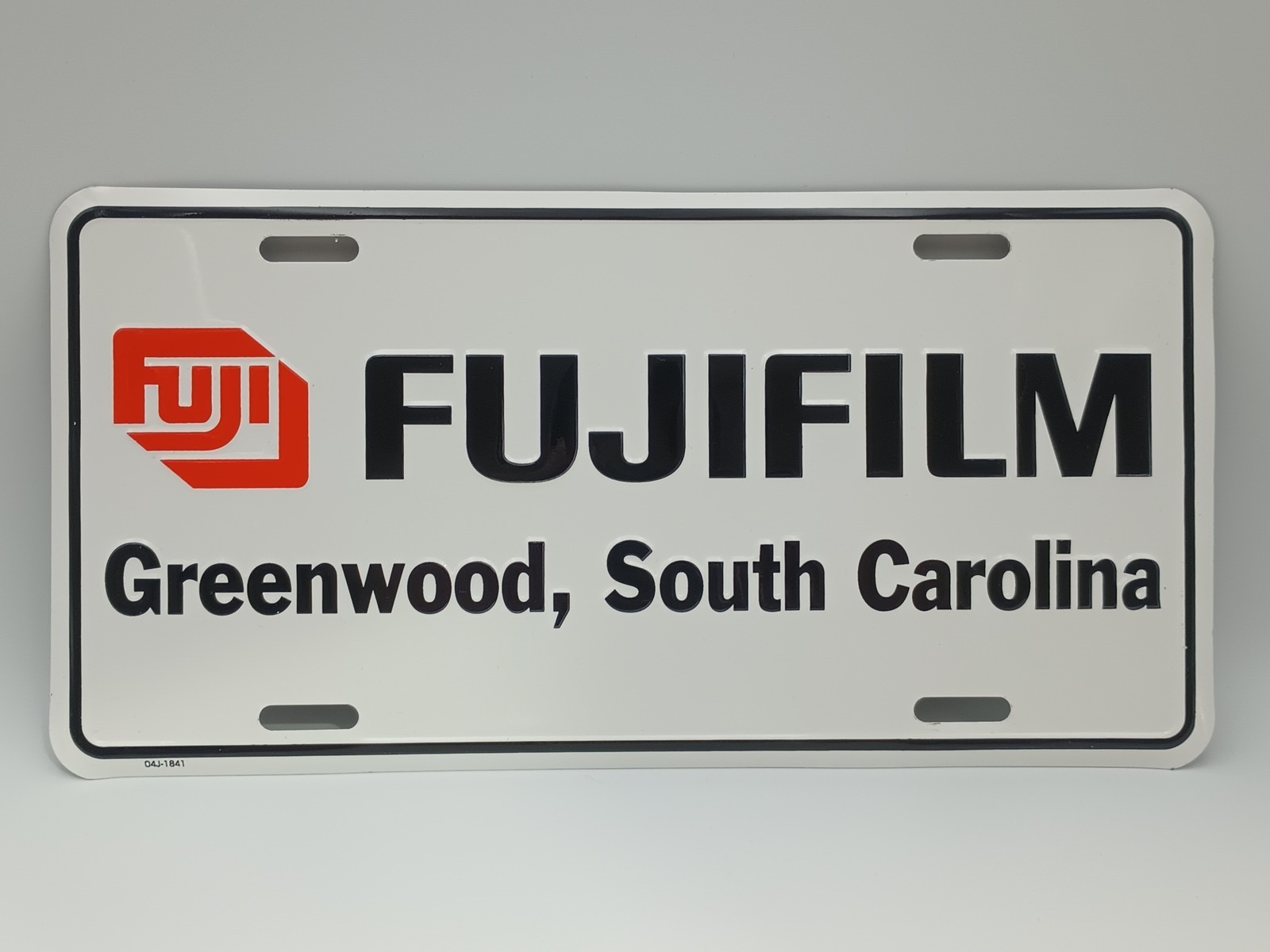 Fuji Fujifilm Booster Metal Car License Plate Greenwood South Carolina