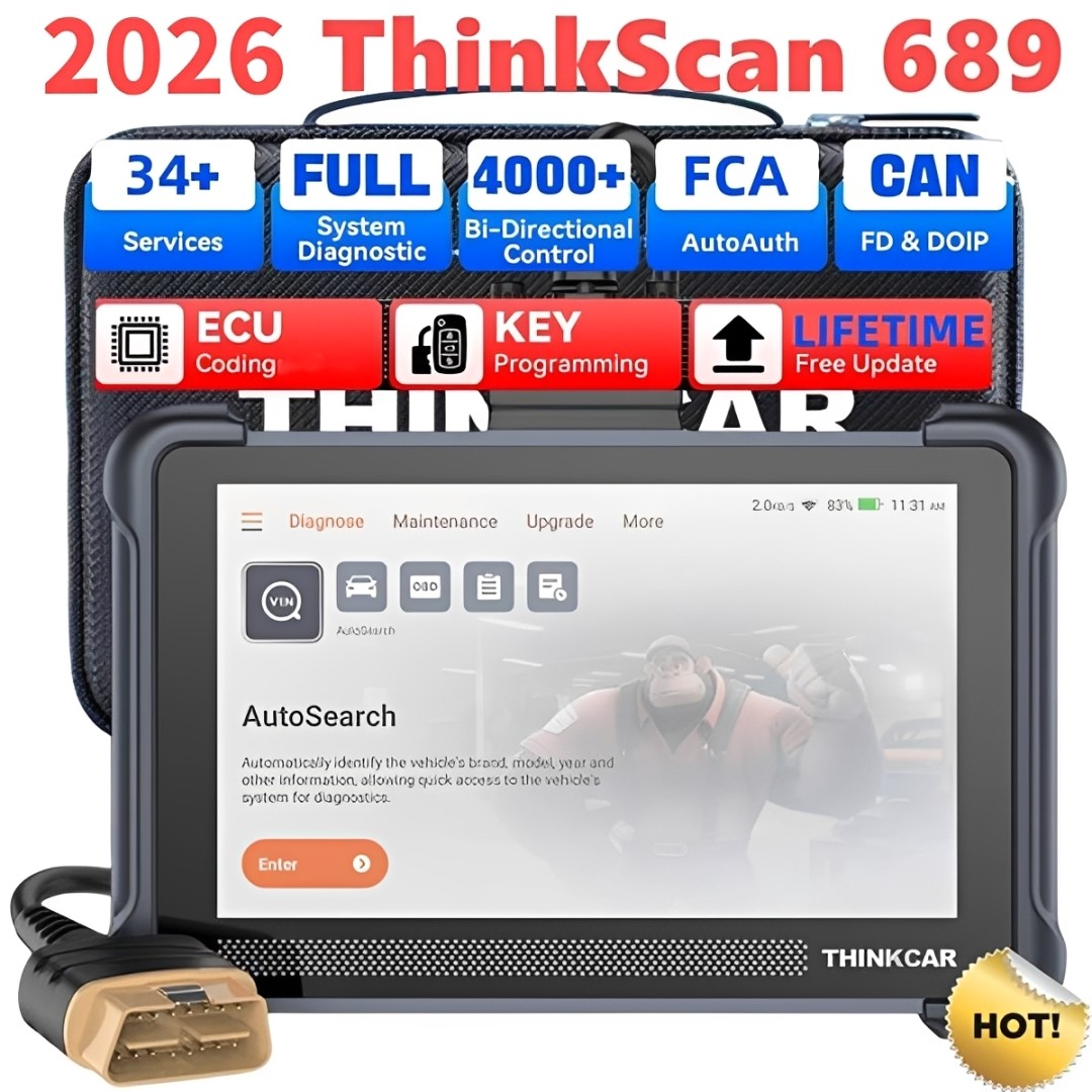 ThinkScan 689 OBD2 Auto Bidirectional Full System Diagnostic Scanner K.ey Coding