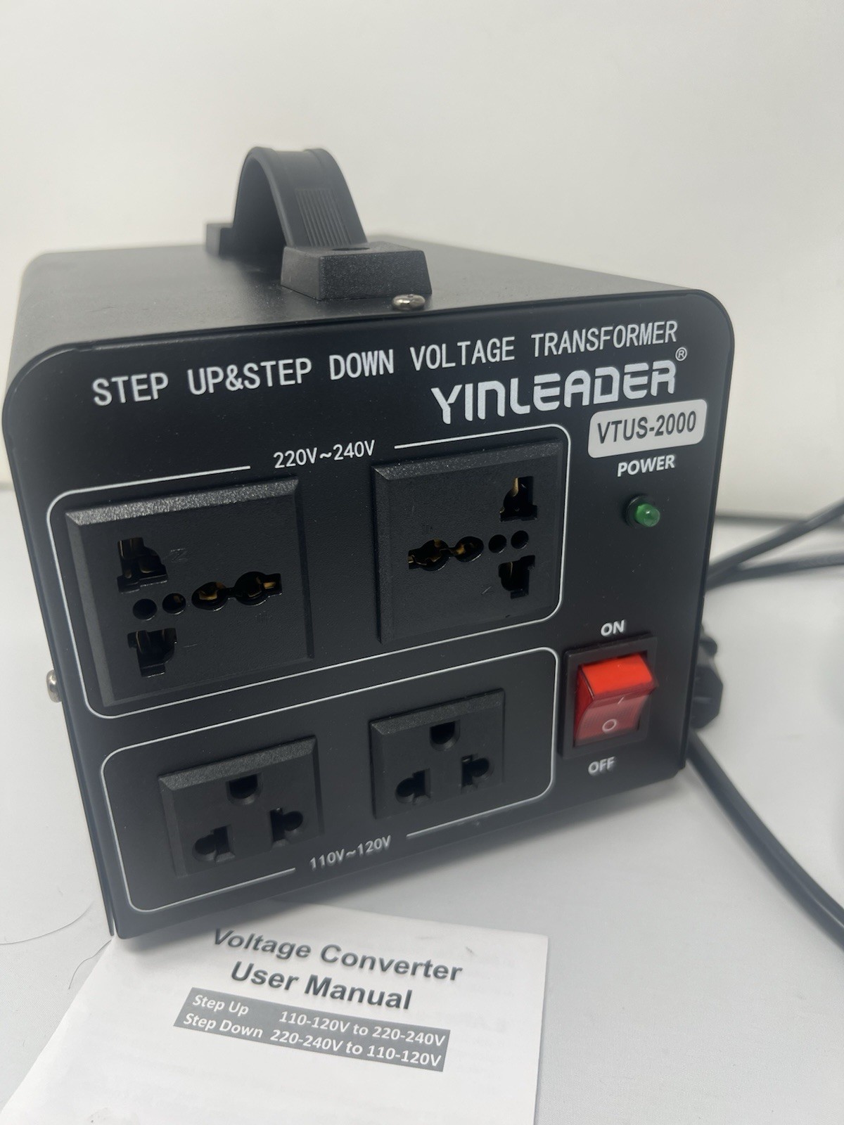 YINLEADER 2000W Voltage Converter Transformer Vtus-EU2000