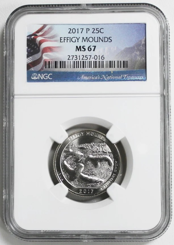 2017 P Quarter Effigy Mounds NGC MS 67 C119-08