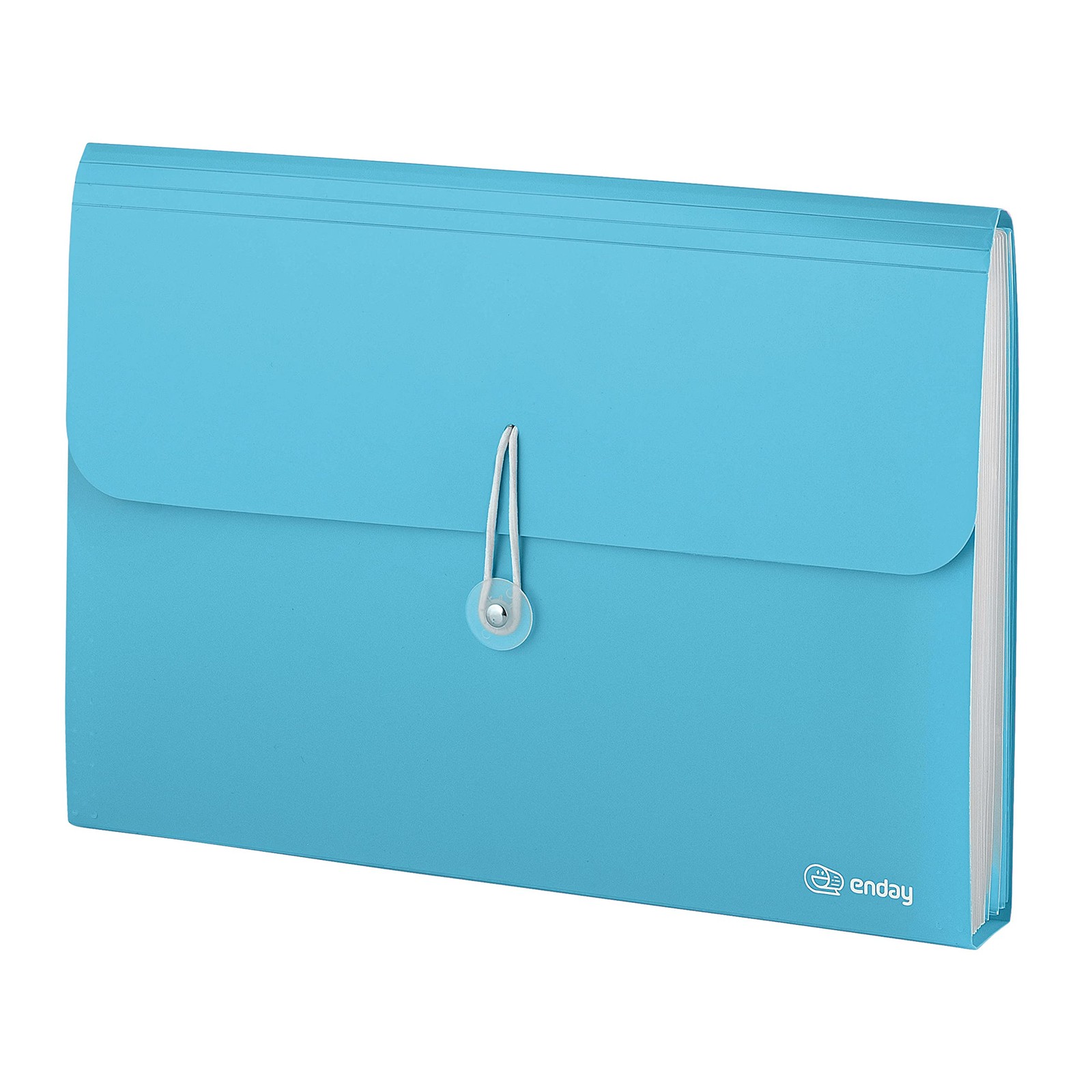 Accordion File Organizer Blue, 7 Pocket Expanding File and Cover Folder with ...