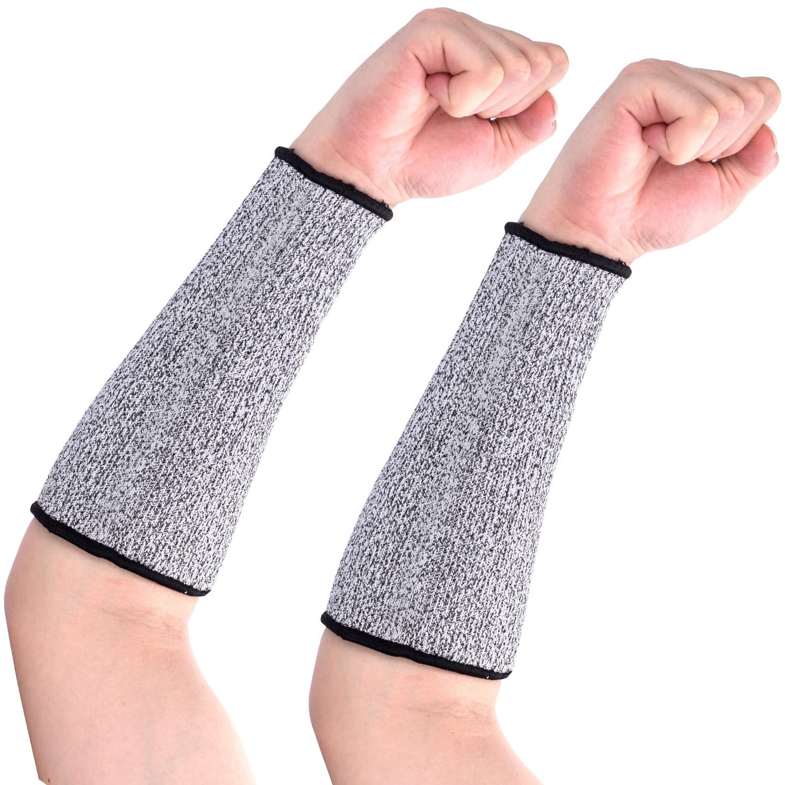 PAGOW 21cm Cut Resistant Sleeves for Arm Protection, Short (21cm), Gray