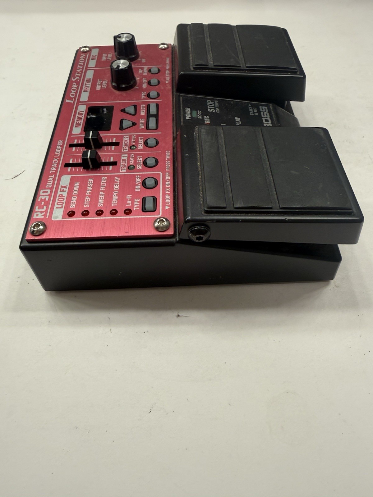 Boss RC-30 Loop Station Dual Track Looper Sampler Guitar Effect Pedal + PSU