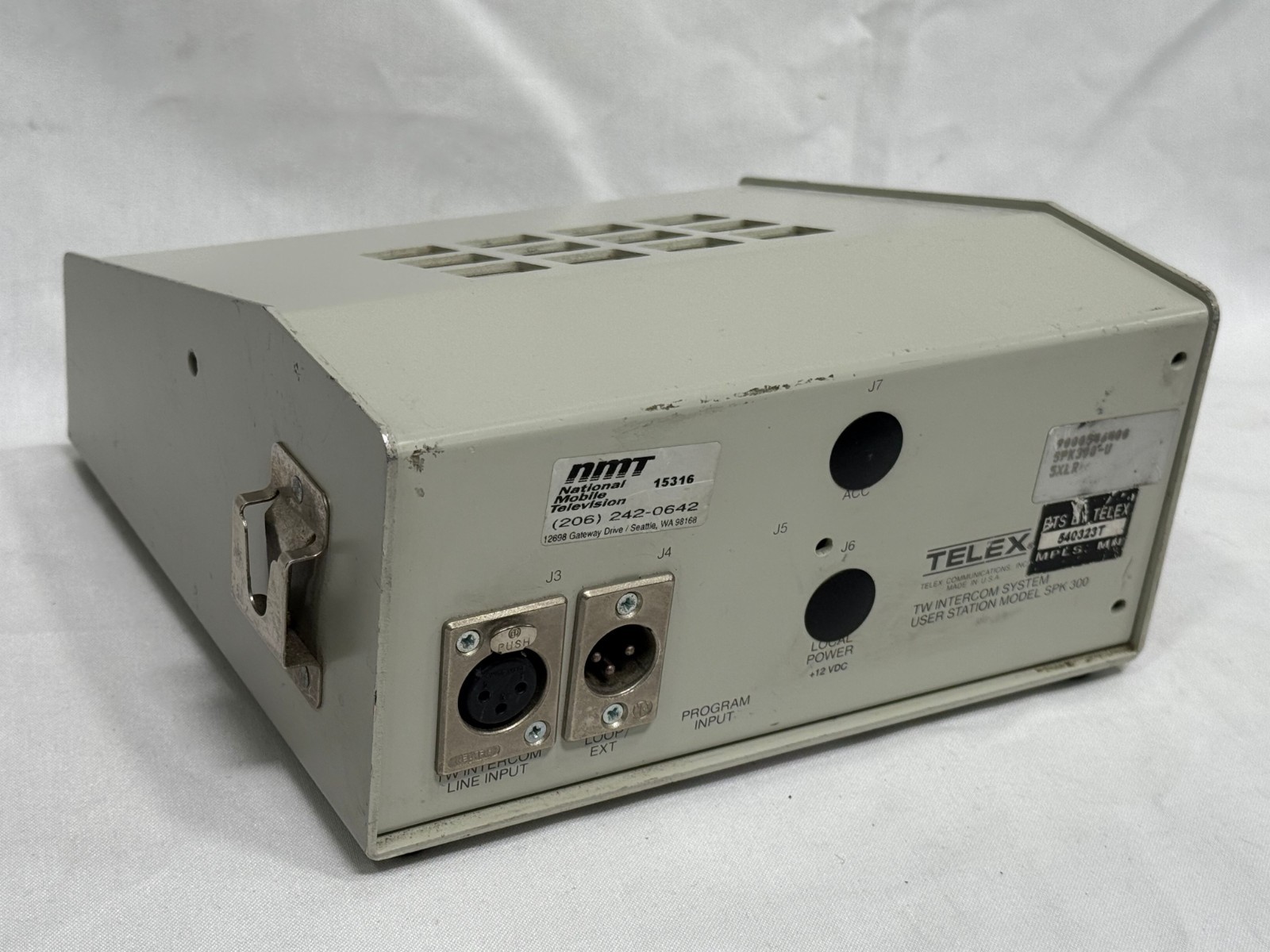 RTS TW Intercom System User Station Model SPK 300-U