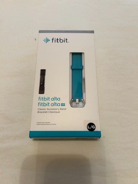 Genuine Fitbit Alta Alta HR Classic Accessory Band Aqua Teal Large L/G Sealed