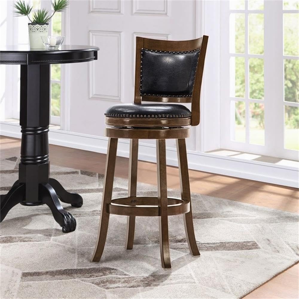 Bristol Bar Height Swivel Stool, 29-Inch, Cappuccino