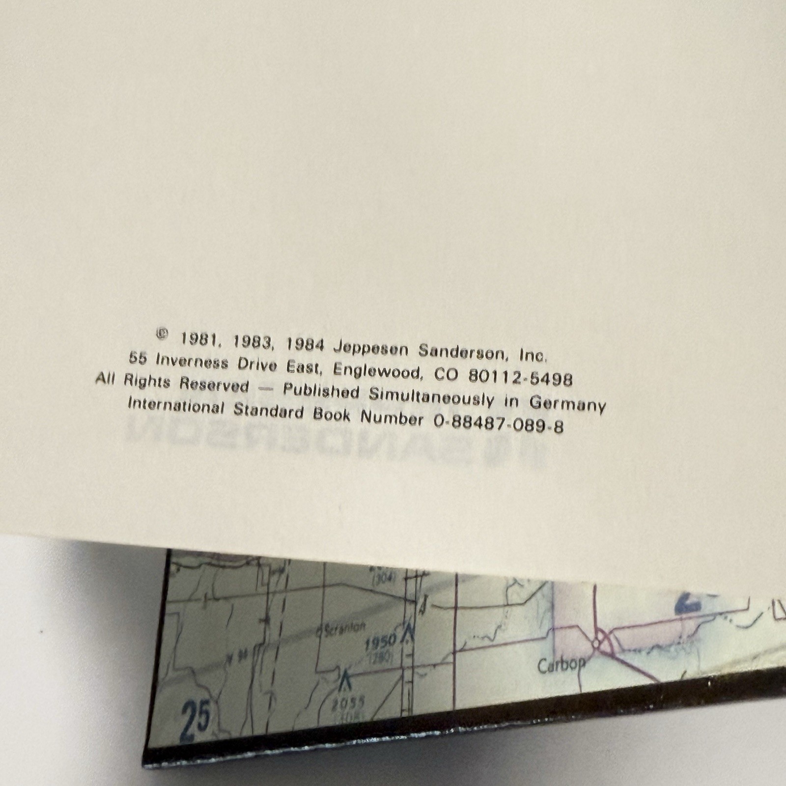 1984 Private Pilot Manual Hardcover Textbook Jeppesen Sanderson FAR Part 141 FAA
