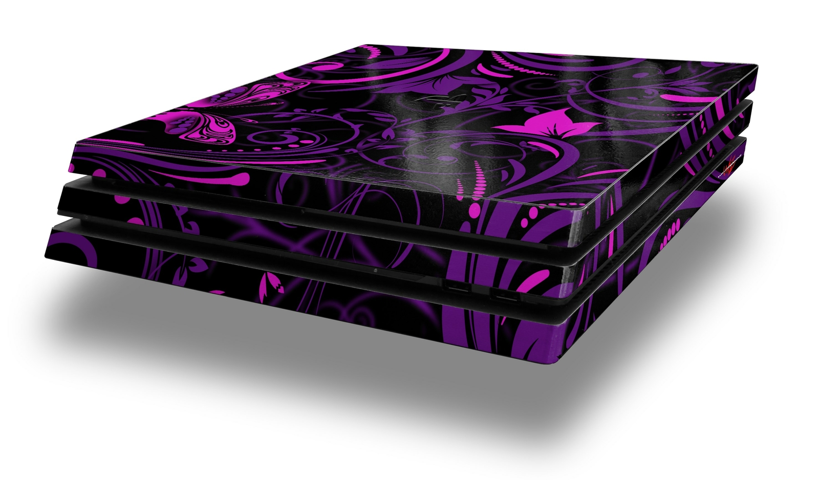 Skin for PS4 Pro Console Twisted Garden Purple Hot Pink