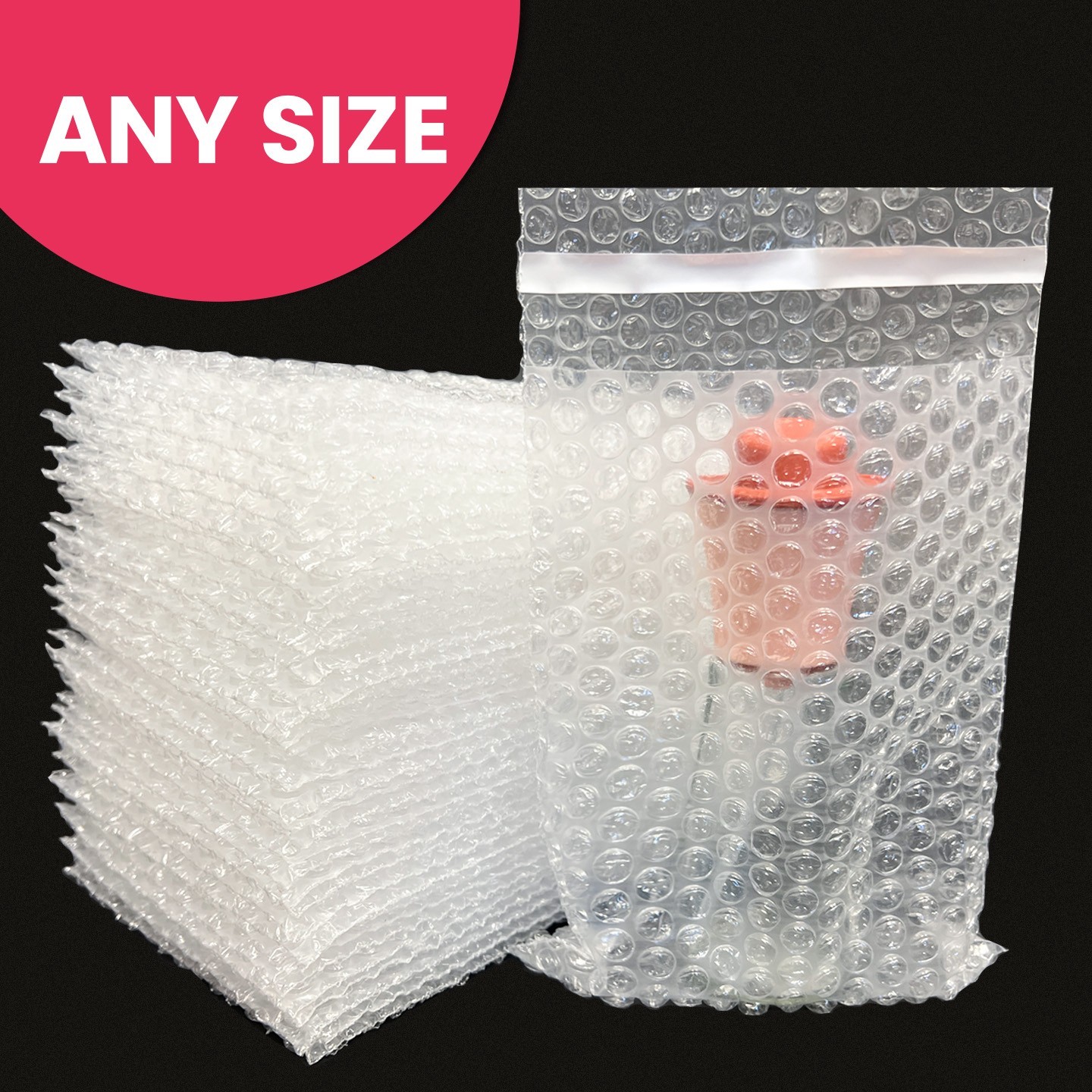 50pcs 4x7.5 Bubble Out Pouches Bags Wrap Cushioning Self Seal Clear 4" x 7.5"