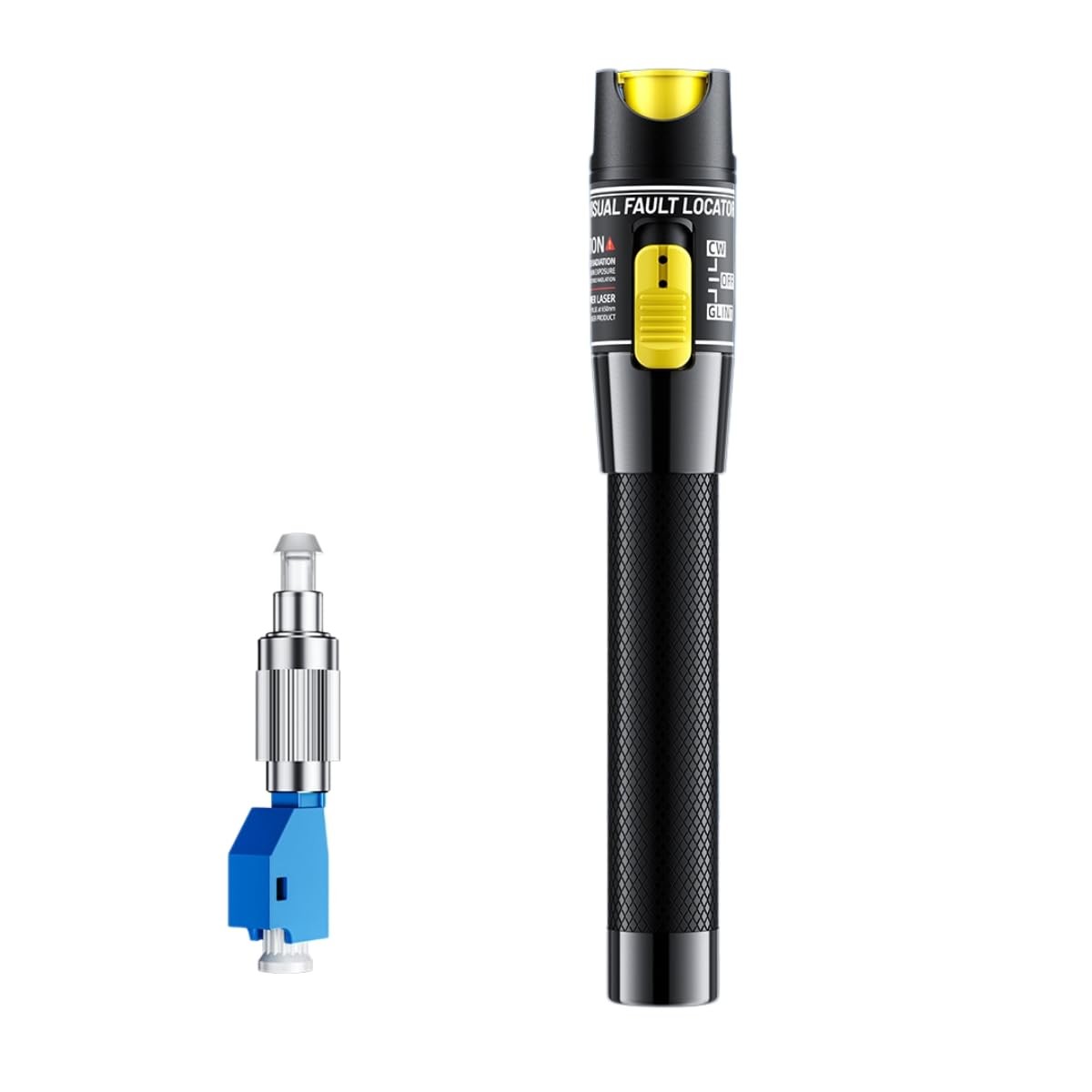 Palenzo Visual Fault Locator Fiber Optic Tester, 2.5mm 100-120KM, Black
