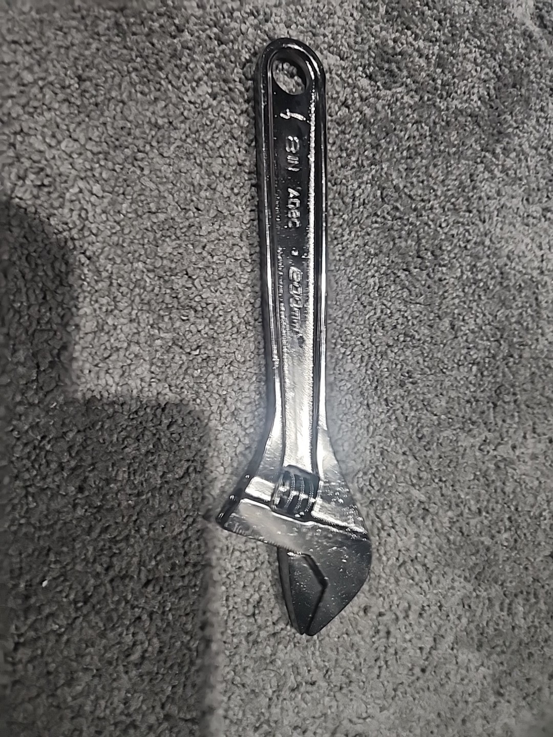 Snap-on Tools USA NEW STYLE 8“ Length Chrome Smooth Jaw Adjustable Wrench AD8C