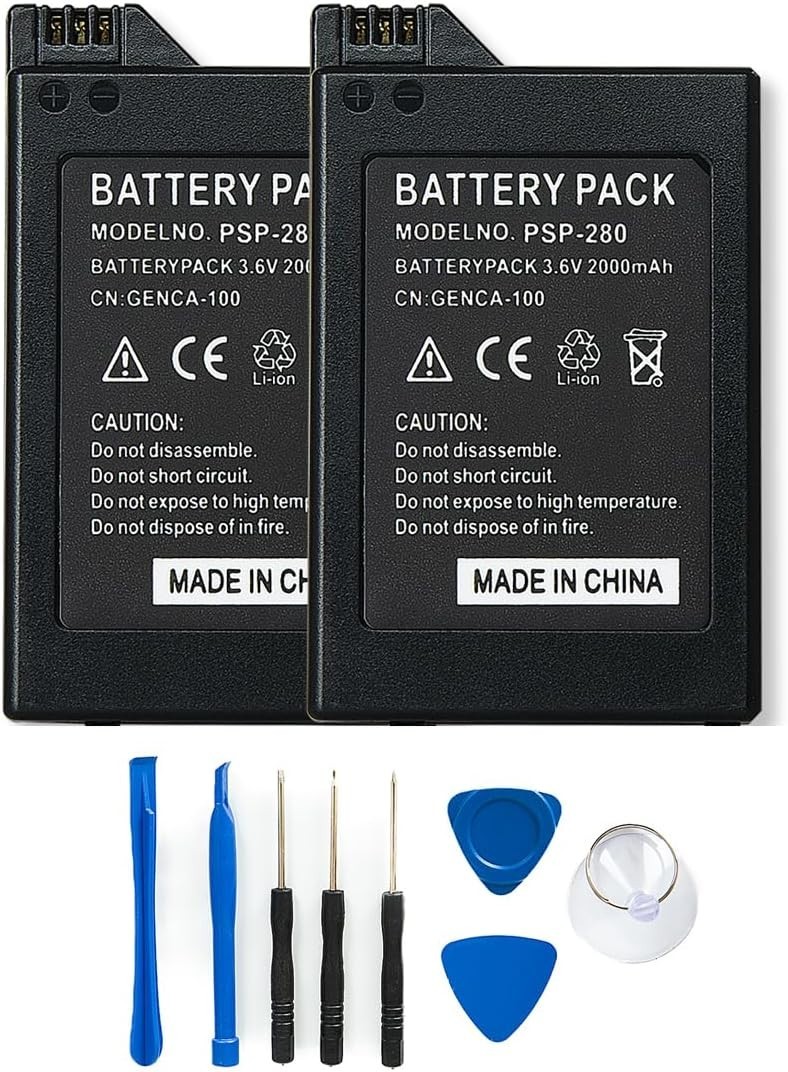 Rechargeable Batteries for Sony PSP-110 PSP-1001 PSP 1000 Fat New 3.6V 1800mAh