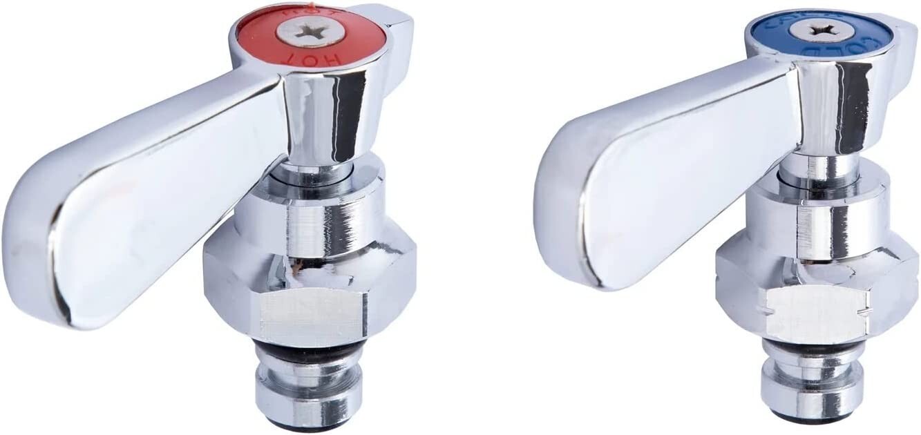 Faucet Repair Kit with Handles and Stems for Wall Mount Faucets