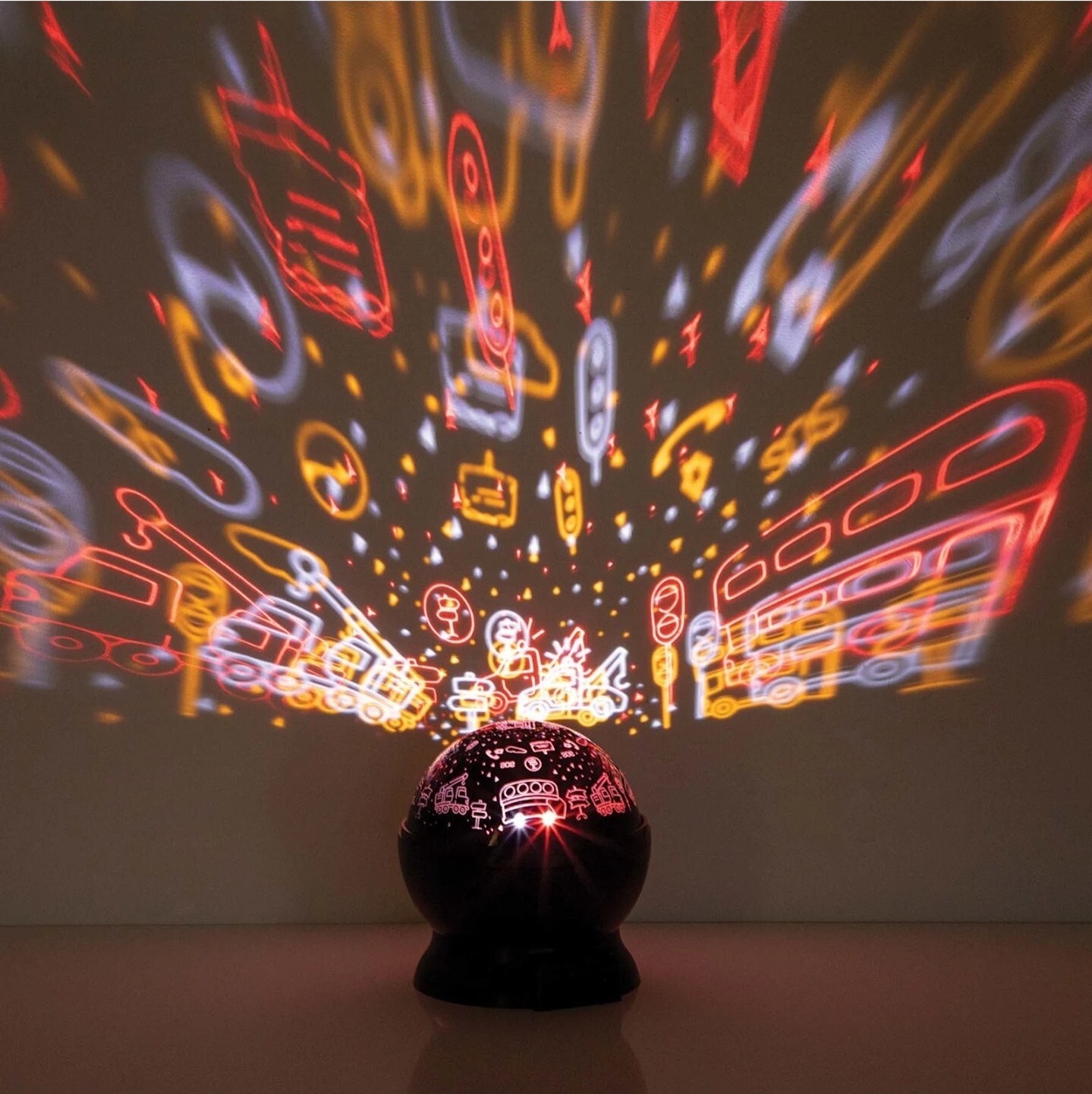 Rush Hour Multi-Color LED Projector Steady Rotating Merkury Innovations 2023 NIB
