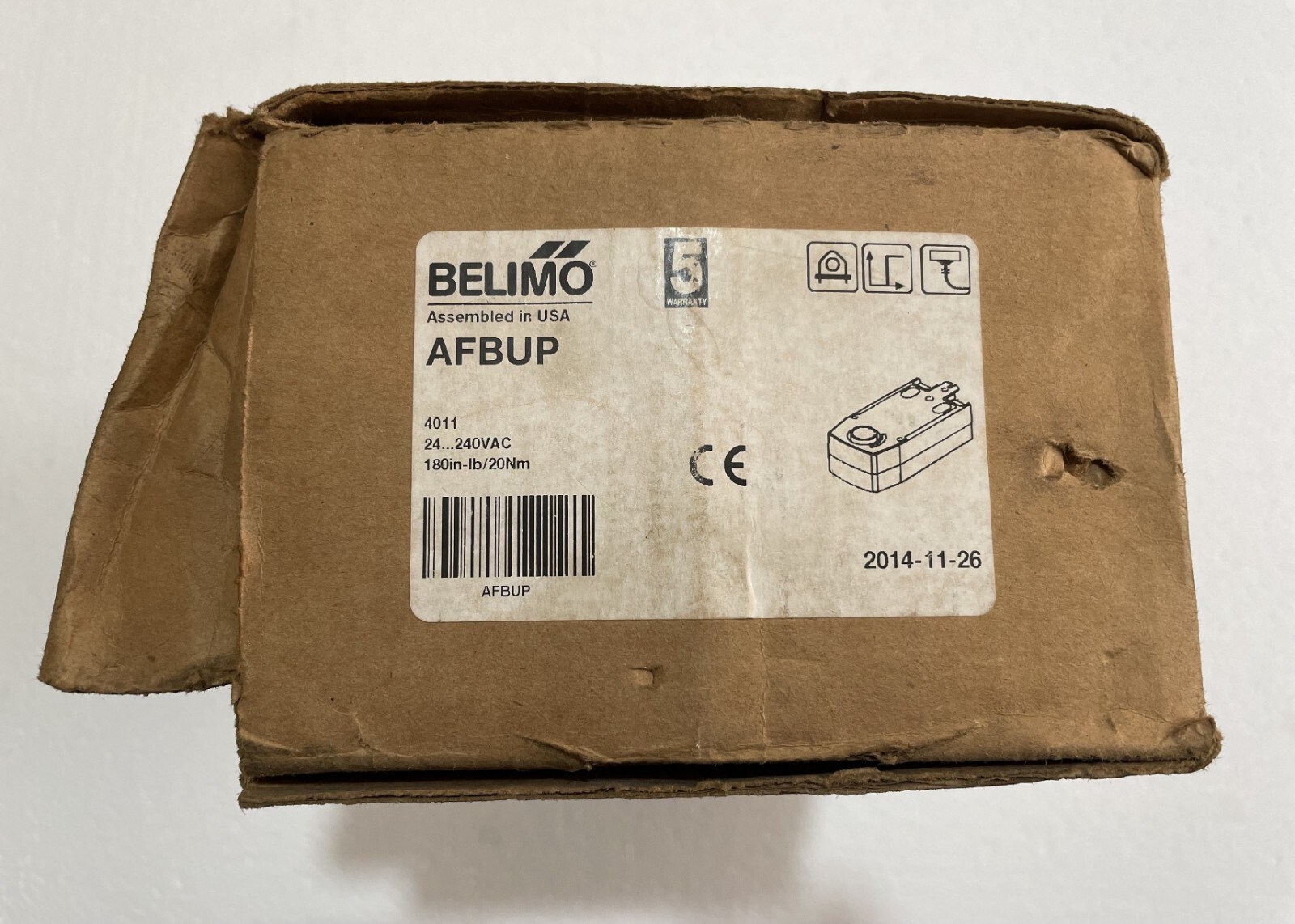 Belimo AFBUP Fire and smoke dampers / Spring-return actuator - Belimo AFBUP