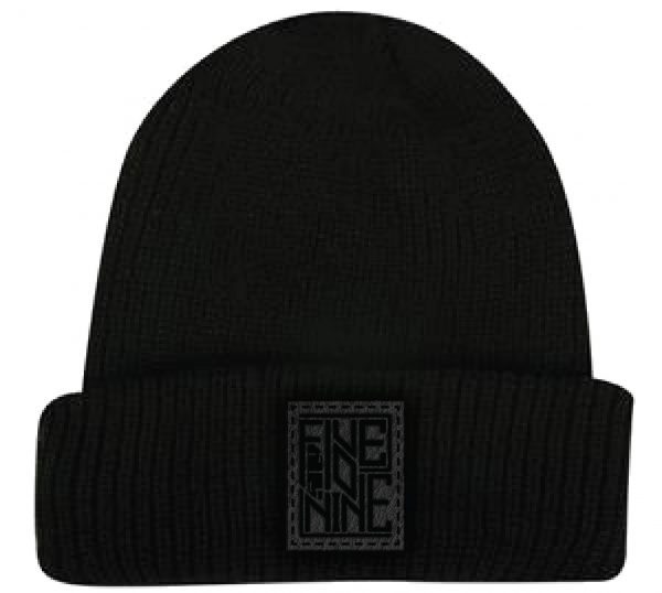 509 Snowmobile LOCKED IN / CUFF PATCH Black BEANIE Hat Cap - One Size - NEW
