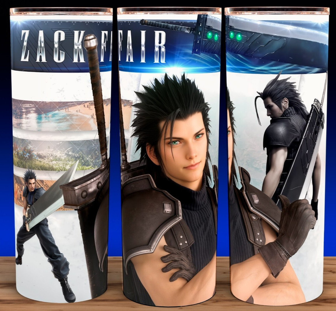 Final Fantasy 7 Zack Fair Gaming Cup Mug Tumbler 20oz
