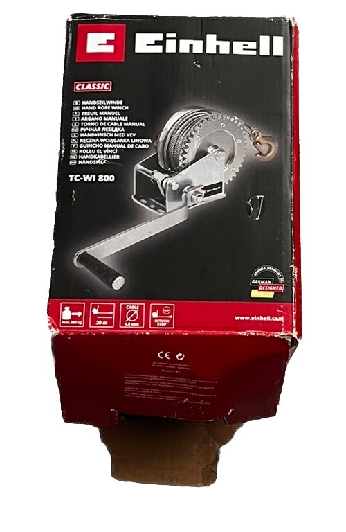 Einhell 2260170 Cable Winch Manual, Red, Black