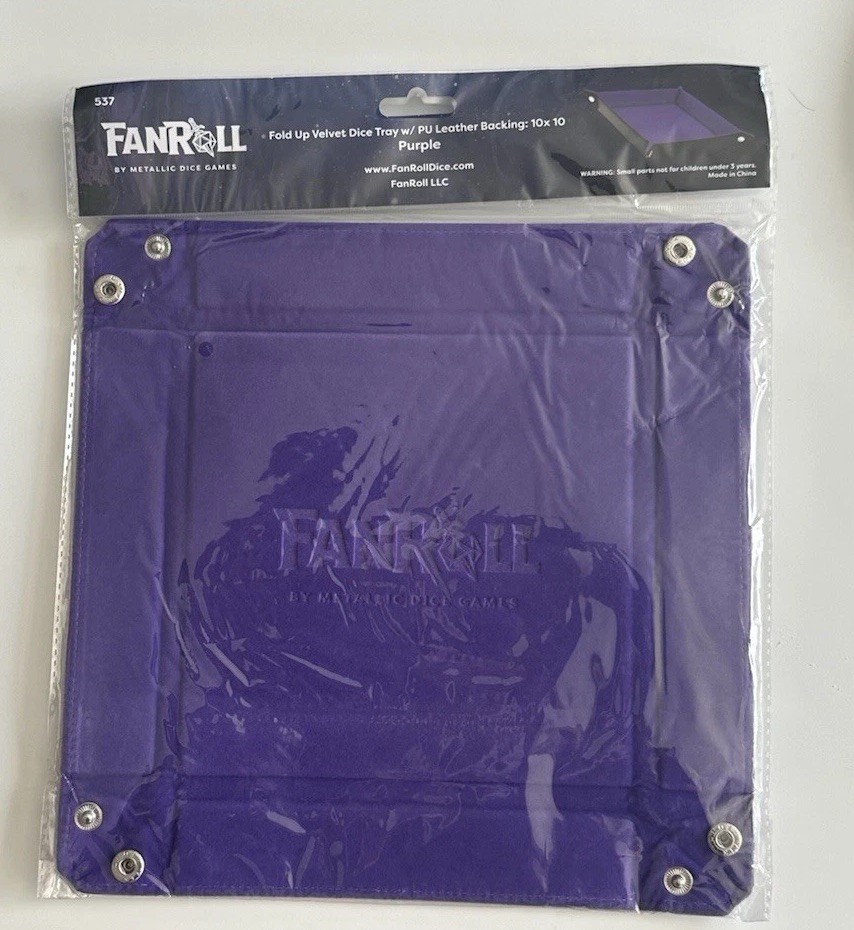 FanRoll Dice Trays & Accessories Dice Tray - Purple New