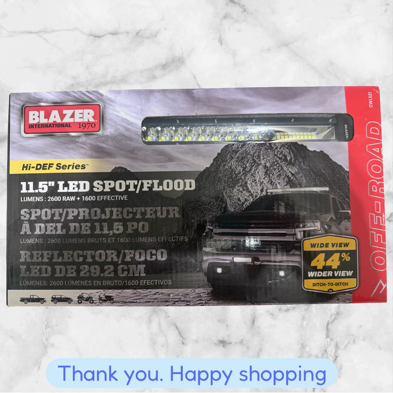 Blazer 11.5" LED Spot / Flood Light Bar 5000 Lumens Off-Road CWL521 NEW SHIP