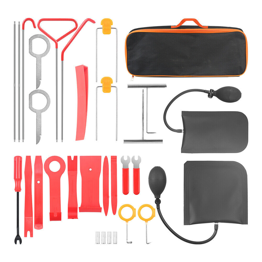 31Pcs Emergency Kit Auto Tool Window-Car Door Open Unlock Lock Out Universal Kit