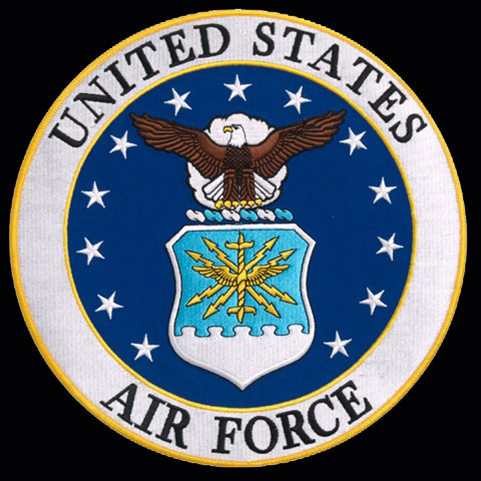 AirMan logo  EMBROIDERED 3 inch IRON ON MILITARY PATCH BY MILTACUSA