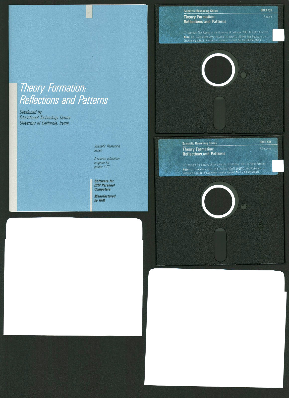 Theory Formation - Reflections And Patterns 1986 IBM PC Software Rare Lost Media