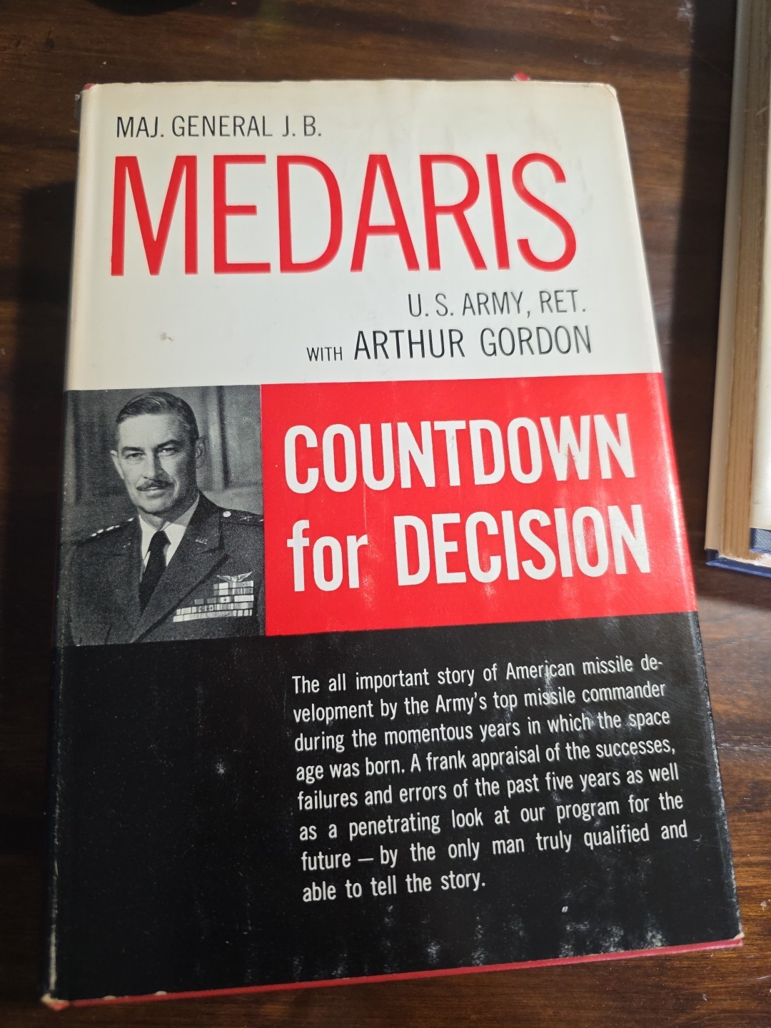 Countdown For Decision Gen Medaris Putnam 1960 Hc Dj Space Race Von Braun Missil