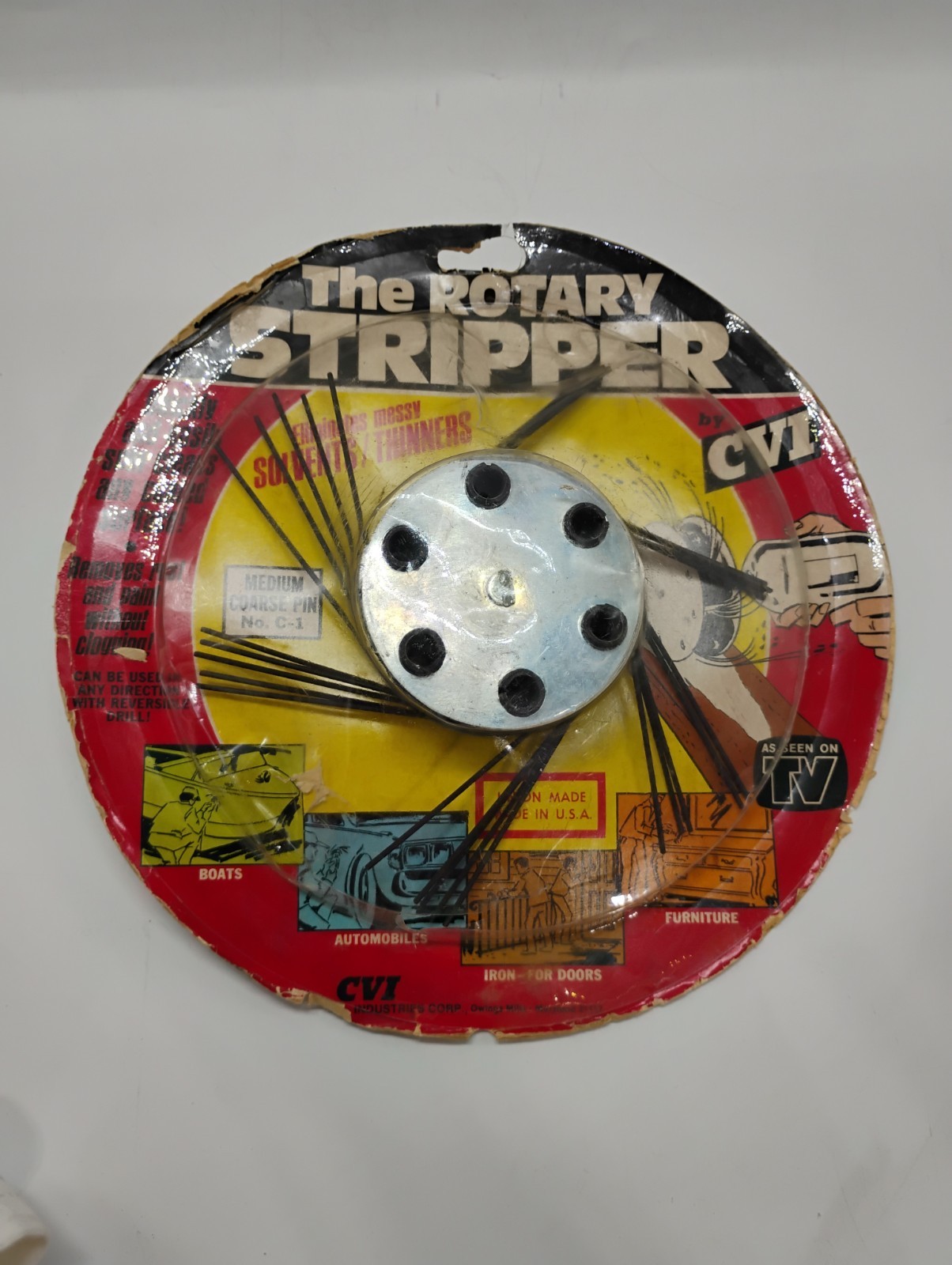CVI Industries The Rotary Stripper C-1 Medium Coarse Pin Drill Attachment