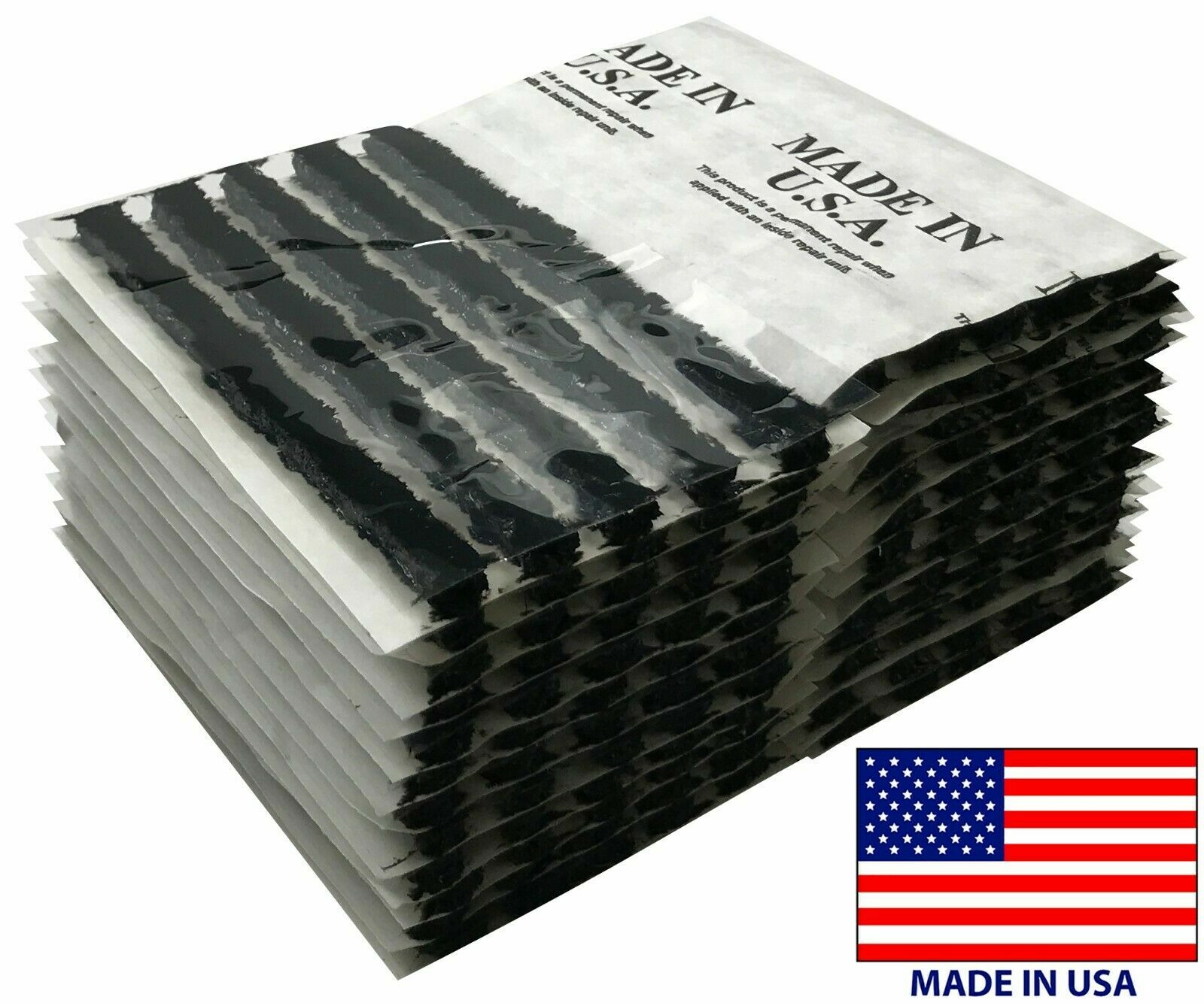 100 Piece Black 4" Tire Plug Insert String Tubeless Tyre Repair Seals USA MADE