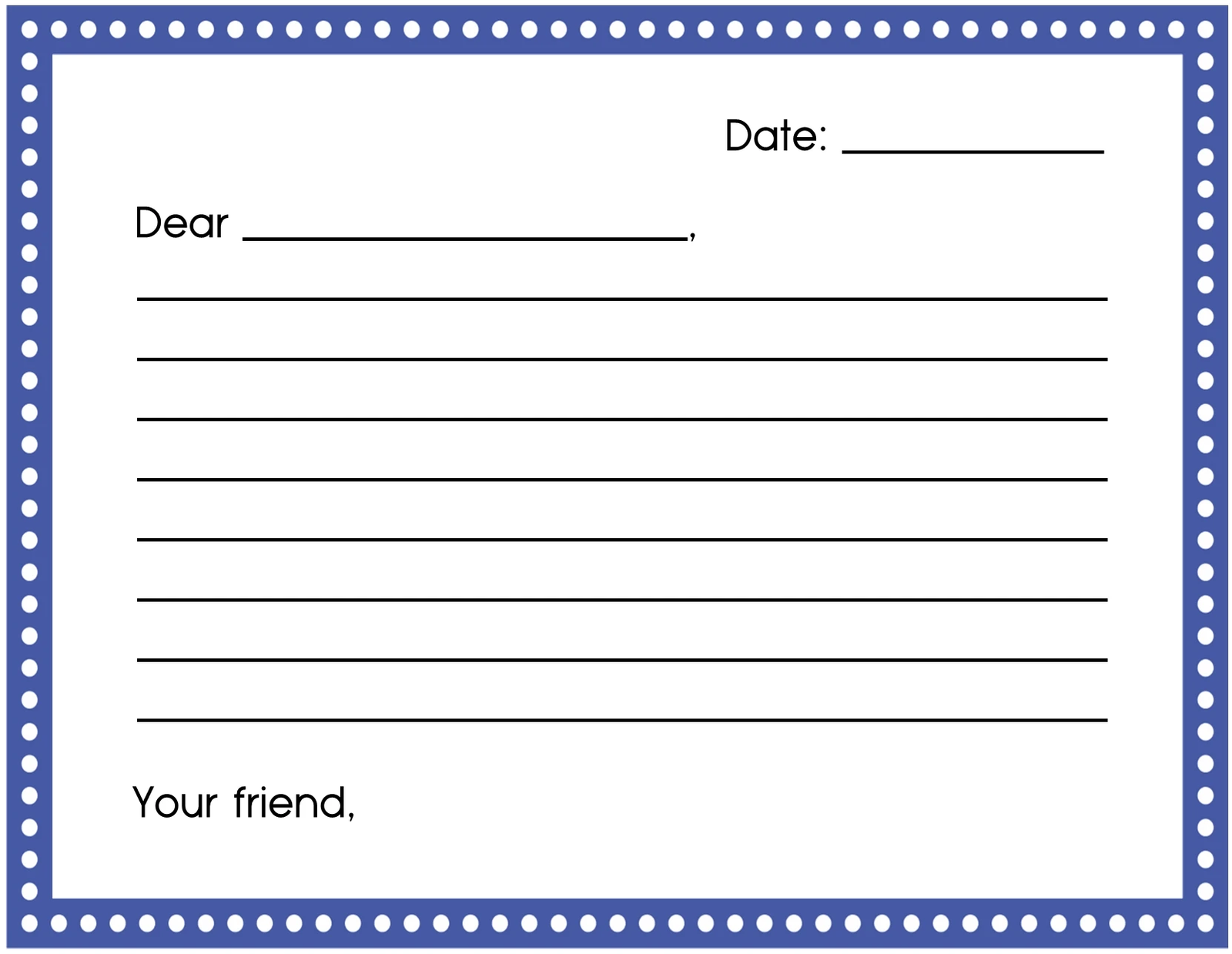 Big Kids Pen Pal Kit