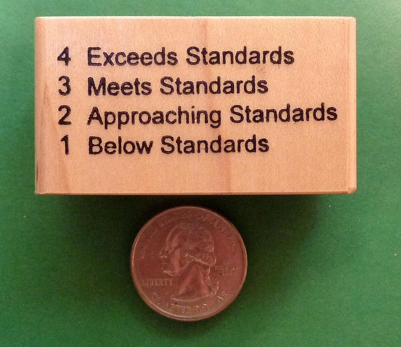 Standards Evaluation 4321 Teacher's Rubber Stamp