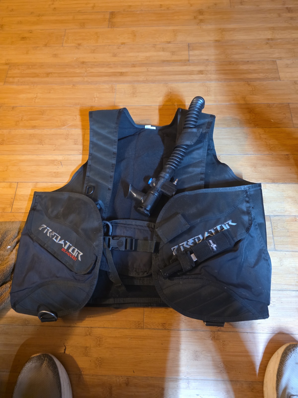 Predator Seaquest Men's Size Large Black BCD Scuba Diving Vest Made in USA