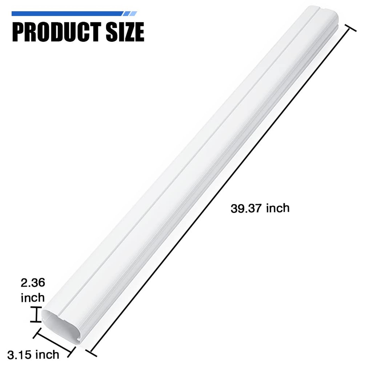 3'' Width Straight Duct, Mini Split Cover Accessories for Mini Split AC & Cen...