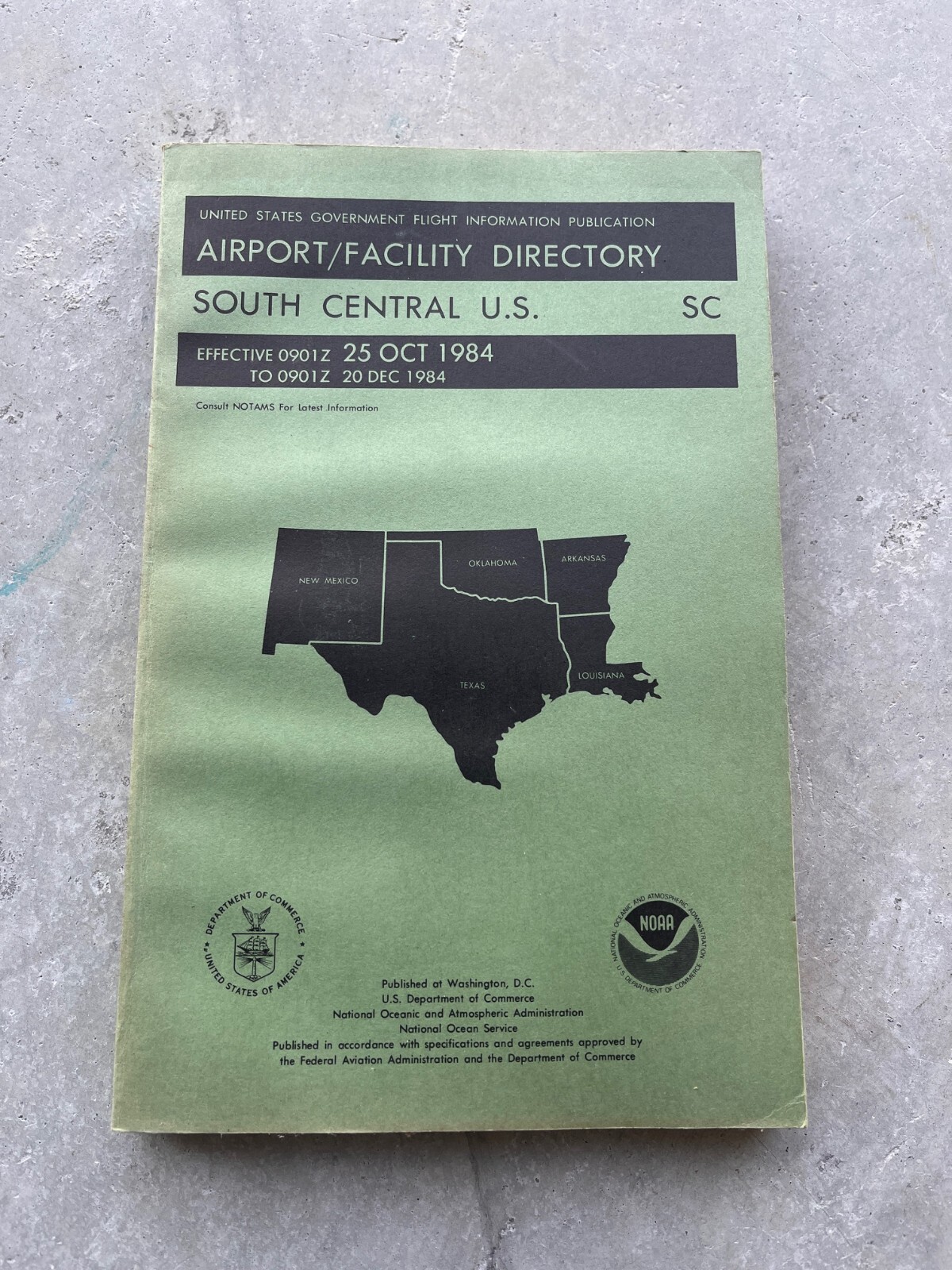 FAA Airport / Facility Directory South Central U.S. October 1984
