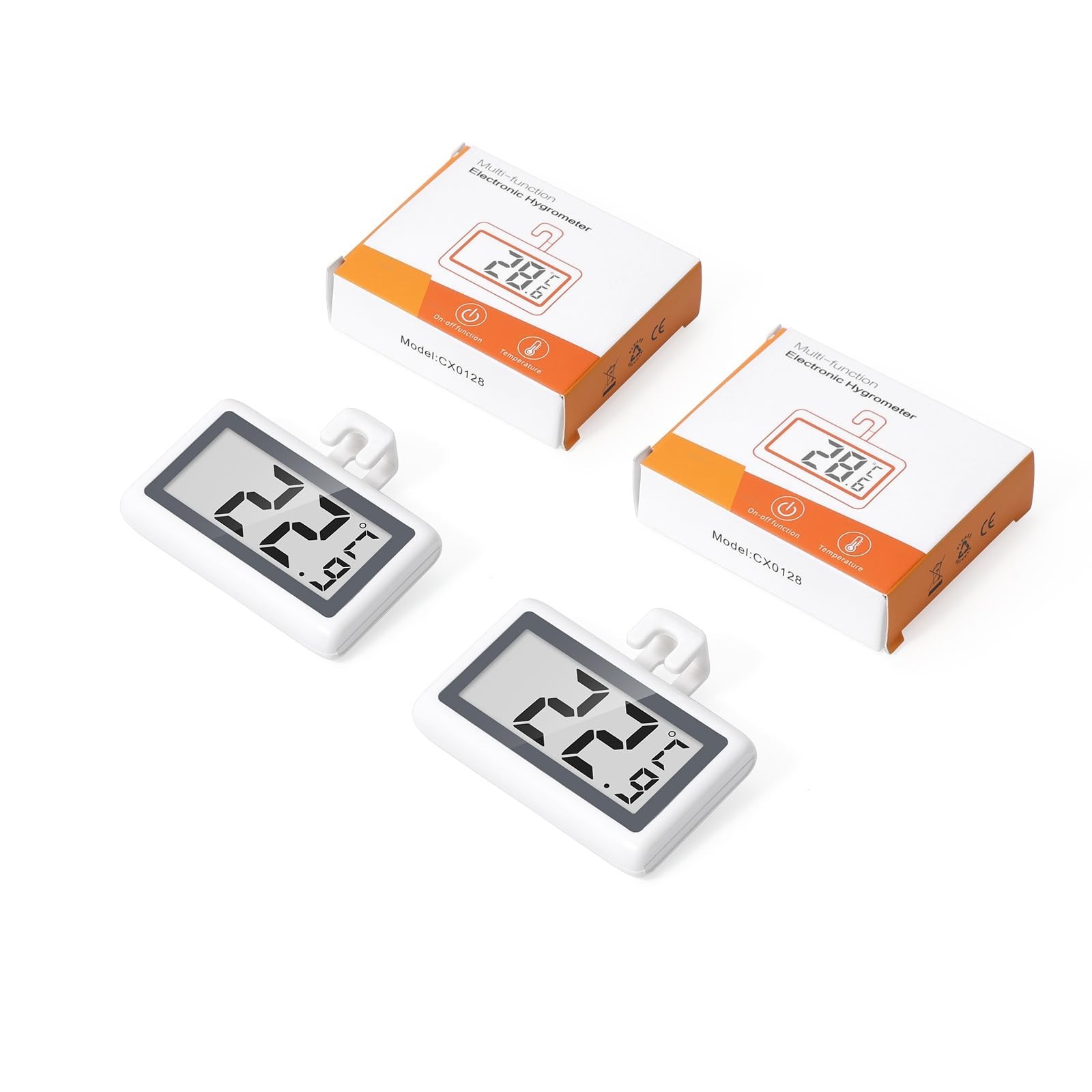 KeeKit Refrigerator Thermometer, Digital Fridge Thermometer with LCD Display,...