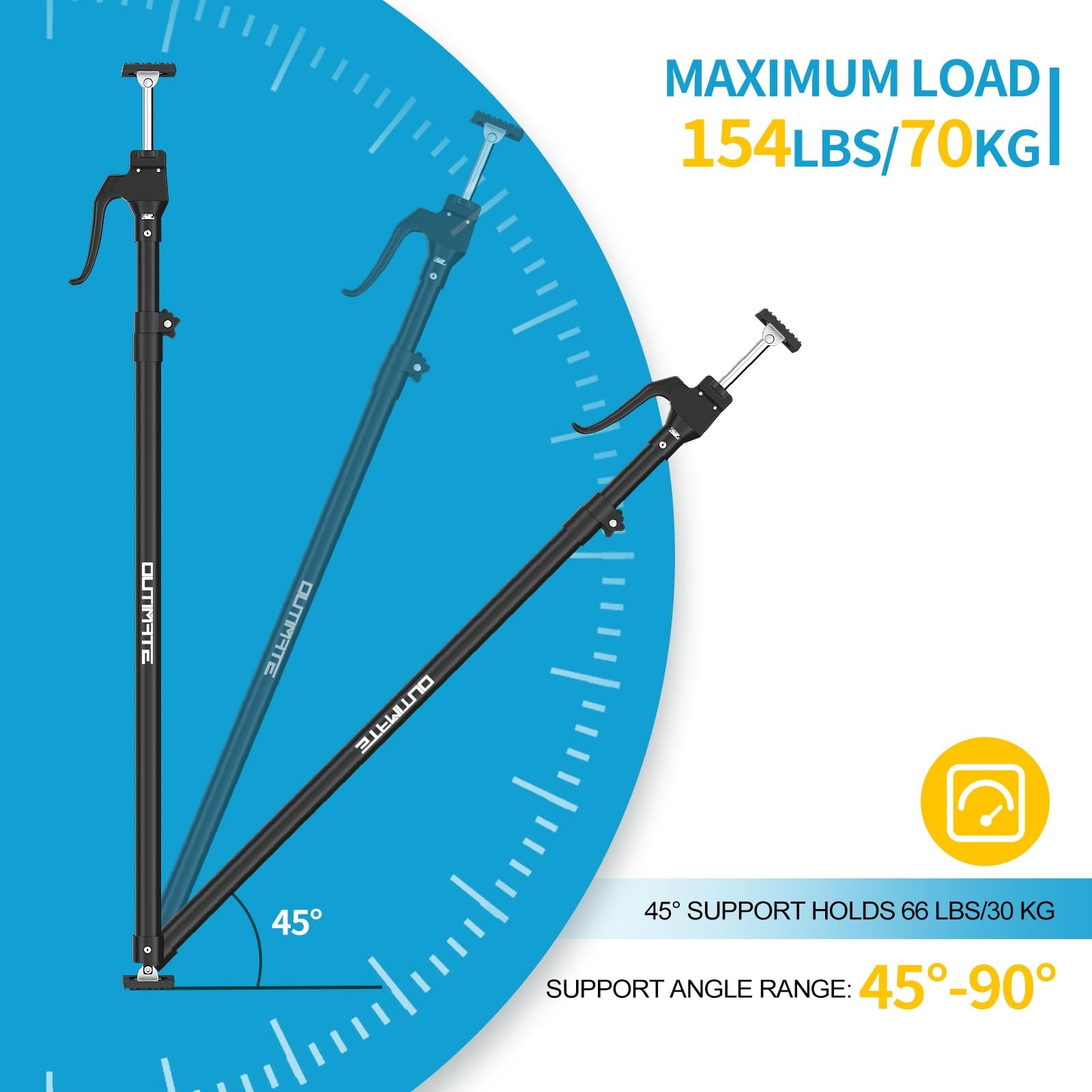 Third Hand Support Pole Heavy Duty, Cabinet Jacks for Installing Cabinets wit...
