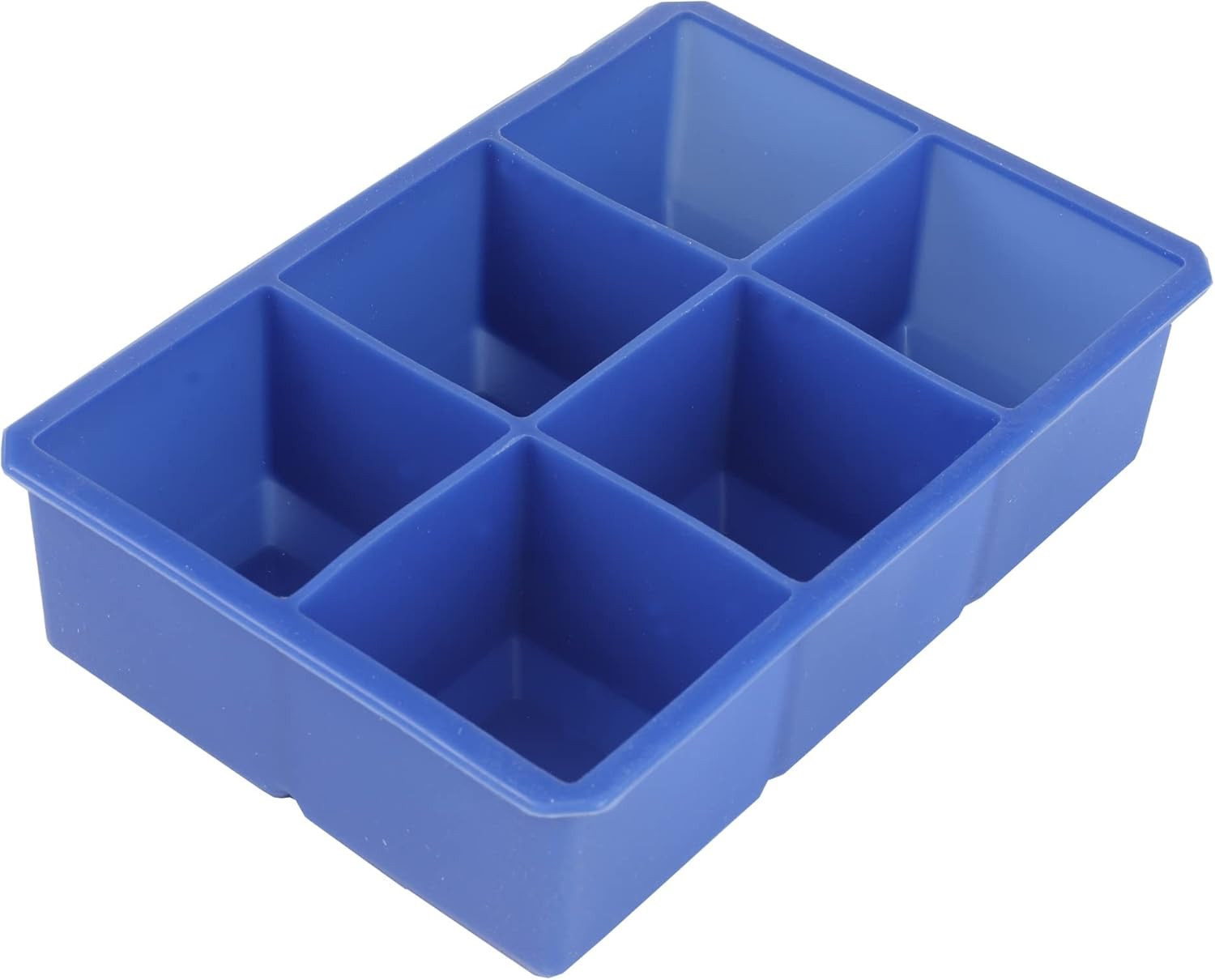 Select Silicone Ice Cube Tray, 6 Cube, Blue